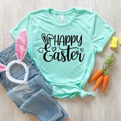 happy easter bunny shirt, easter vibes shirt, easter bunny shirt, easter bunny ears shirt, easter family shirt, happy ea