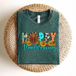 happy thanksgiving shirt, happy thanksgiving turkey shirt, pumpkin season shirt, thanksgiving sweatshirt, thanksgiving p