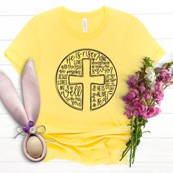 he is risen shirt, cross shirt, all things are possible shirt, easter jesus shirt, religious easter shirt, jesus christ
