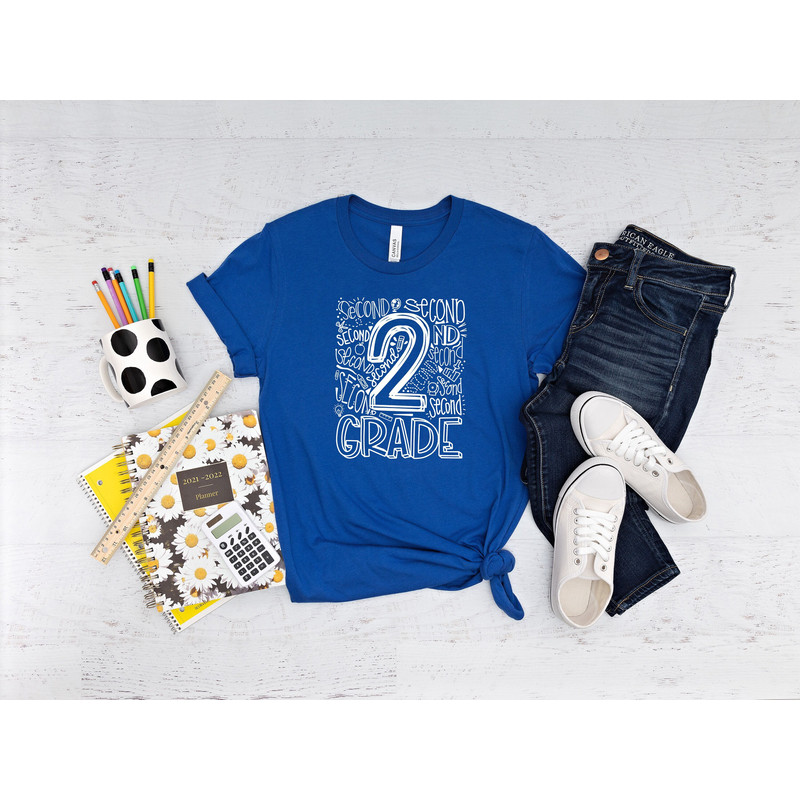 Hello 2nd Grade Shirt, Back To School Shirt, Hello 2nd Grade School Shirt, Second Grade Shirt, Second Grade Teacher Shirt, School Shirt.jpg