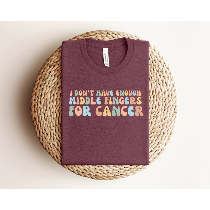 I Don't Have Enough Middle Fingers For Cancer Shirt, Fight Cancer Sweatshirt, Cancer Awareness Shirt, Pink Ribbon Shirt, Pink Day Sweatshirt.jpg
