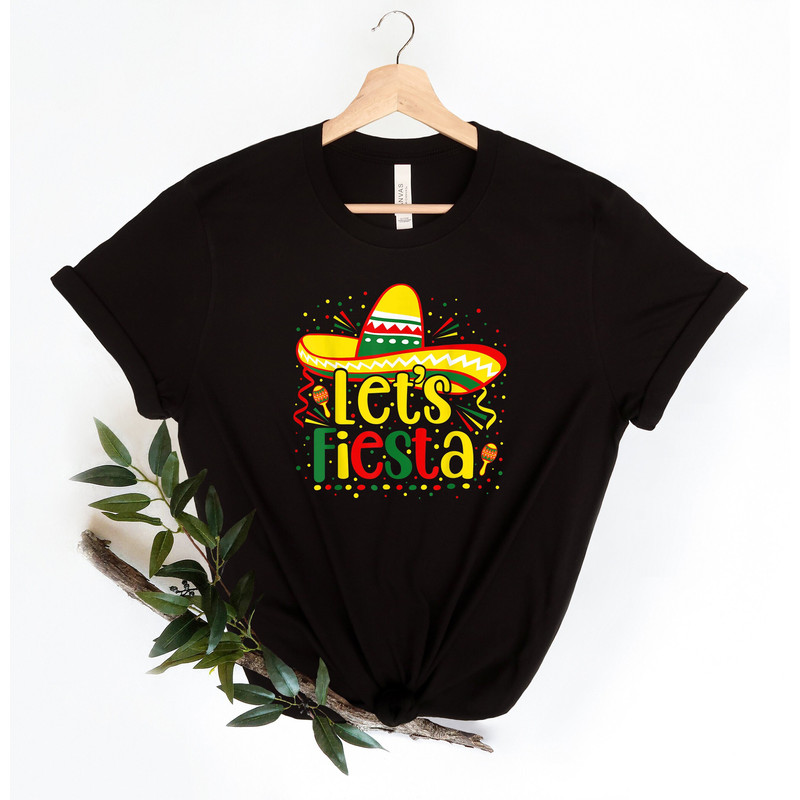 Let's Fiesta Shirt, Mexican Shirt, Sombrero Hat Shirt, Cinco De Mayo Shirt, Fiesta Party Shirt, Mexican Party Shirt, Hispanic Party Shirt.jpg