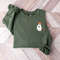 Little Ghost Ice Coffee Sweatshirt, Cute Ghost Pocket Size Sweatshirt, Halloween Sweatshirt, Pocket Size Ghost Sweatshirt, Halloween Gift.jpg