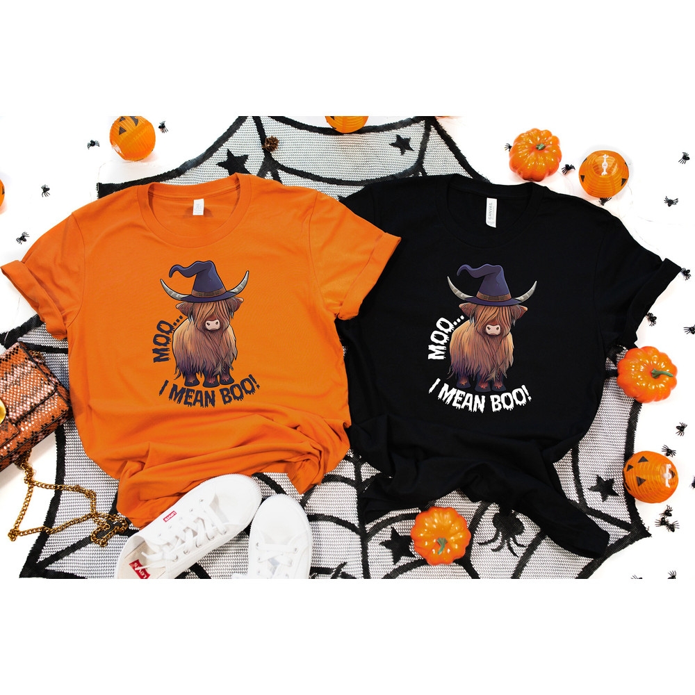 Moo I Mean Boo Shirt, Spooky Season Shirt, Halloween Heifer Shirt, Halloween Sweatshirt, Western Halloween Shirt, Halloween Gift.jpg
