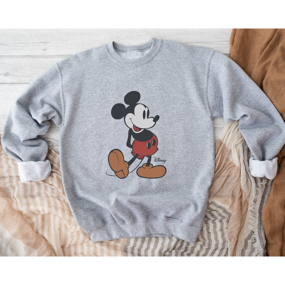 Disney Classic Mickey Mouse Pose Sweatshirt, Mickey Mouse Sweatshirt Vintage, Disney Classic Mickey Mouse Sweater For Woman, Mickey Hoodie.jpg
