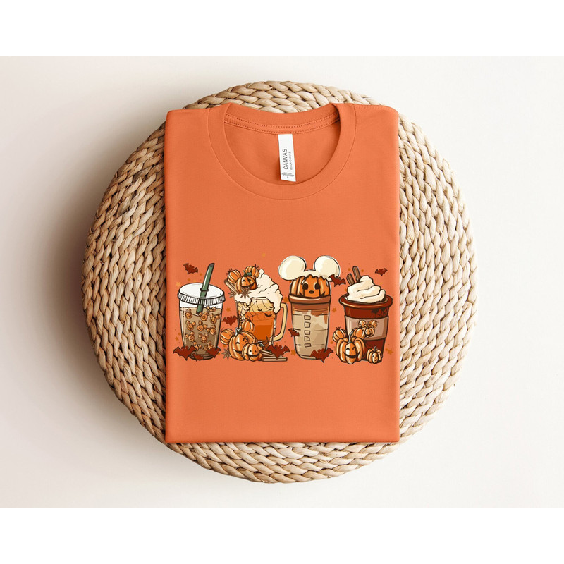 Disney Mickey Ears Coffee Latte Shirt, Vintage Fall Season Shirt, Fall Coffee Shirt, Cute Halloween Pumpkin Shirt, Disney Halloween Shirts.jpg