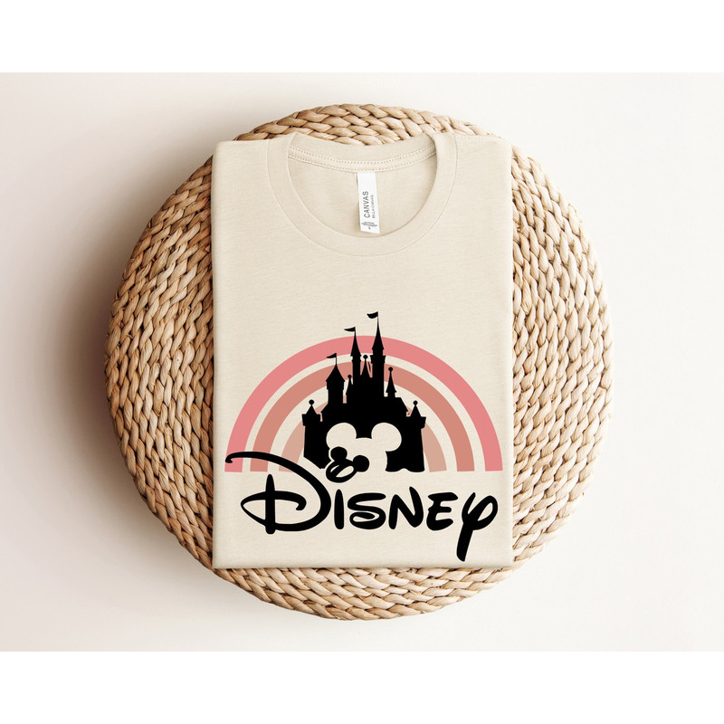 Disney Rainbow Castle Shirt, Disney Family Shirt, Disney Castle Shirt, Disney Retro Shirt, Disneyworld Shirts, Disneyland Castle Shirts.jpg