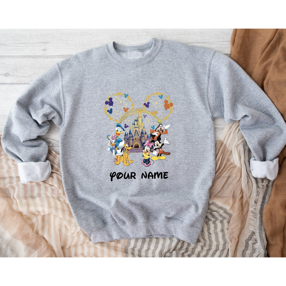 Disneyland Sweatshirt, Custom Name Disney Sweatshirt, Mickey Ears Sweatshirt, Personalized Disney Sweatshirt, Disney Family Sweatshirts.jpg