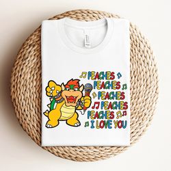 retro peaches shirt, trendy unisex shirt, peaches shirt, boho graphic shirt, peaches peaches peaches shirt, bowser lover