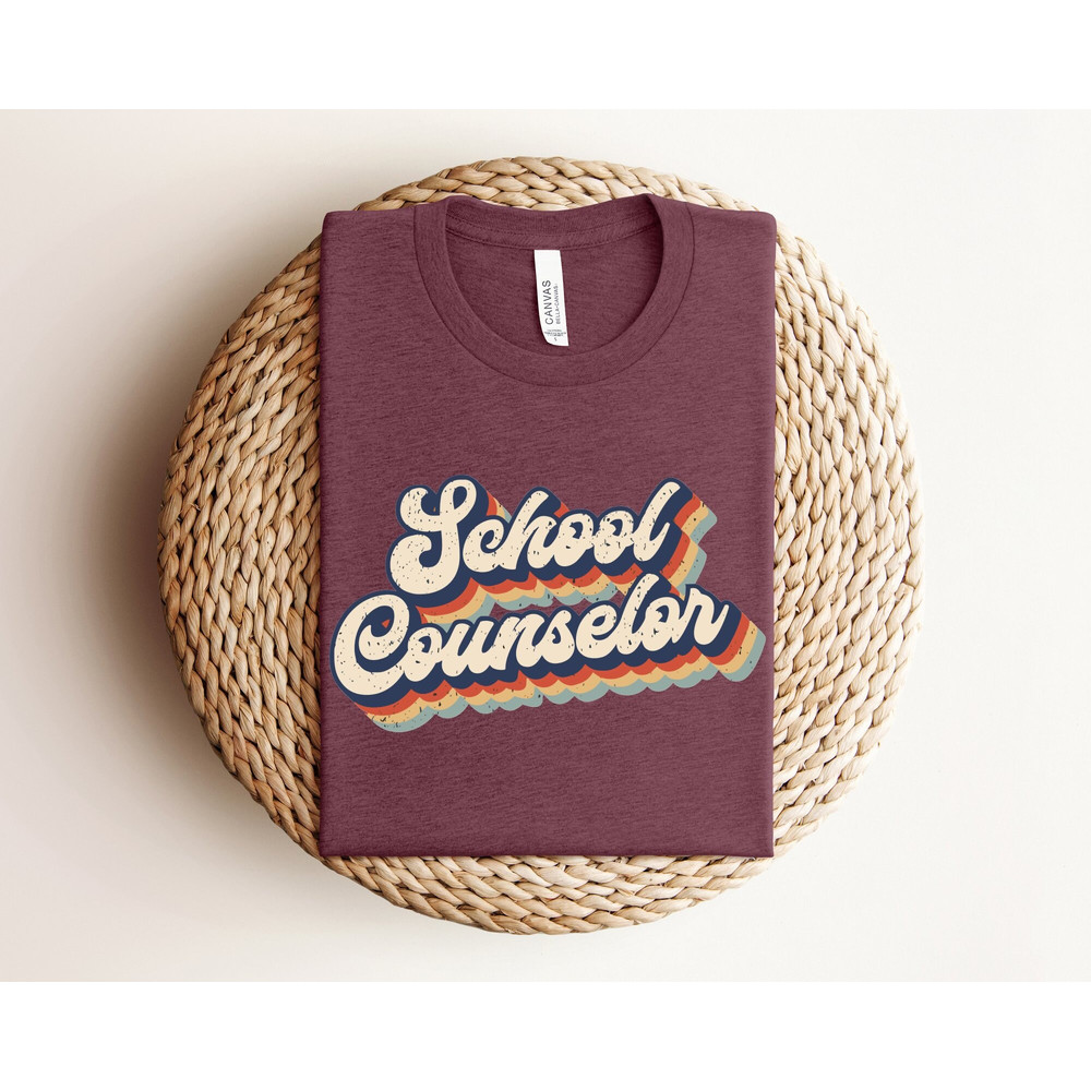 Retro School Counselor Shirt, School Counselor Gift, Back To School Shirt, Counseling Gift, Teacher Appreciation Gift, Shirt For Counselor.jpg