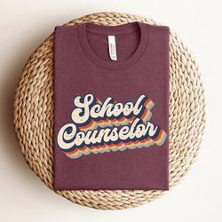 retro school counselor shirt, school counselor gift, back to school shirt, counseling gift, teacher appreciation gift, s