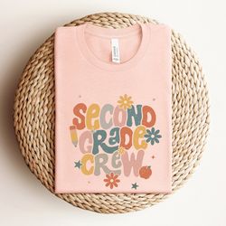 retro second grade teacher shirt, 2nd grade teacher shirt for first day of school, kindergarten teacher shirt, preschool