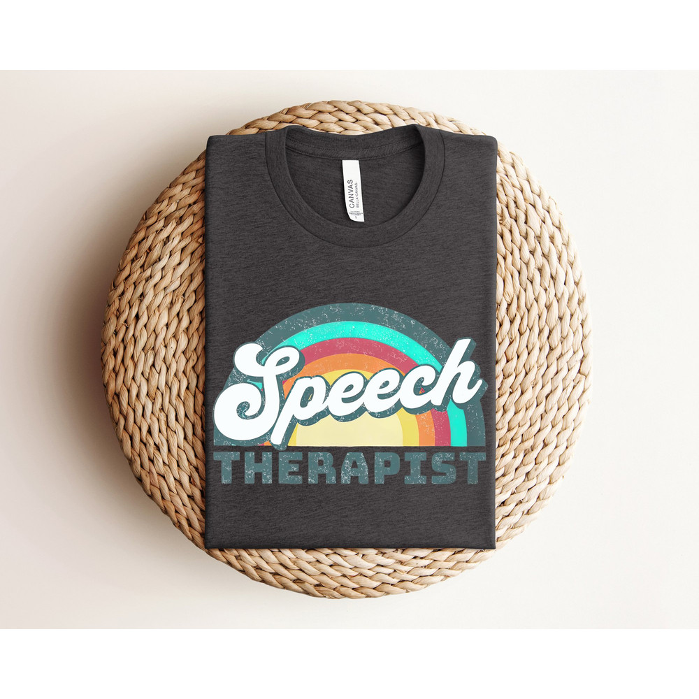 Retro Speech Shirt, Speech Language Pathologist Shirt, Speech Therapy Shirt, Slp Shirt, Speech Pathology Shirt, SLPA Shirt, Speech Therapist.jpg