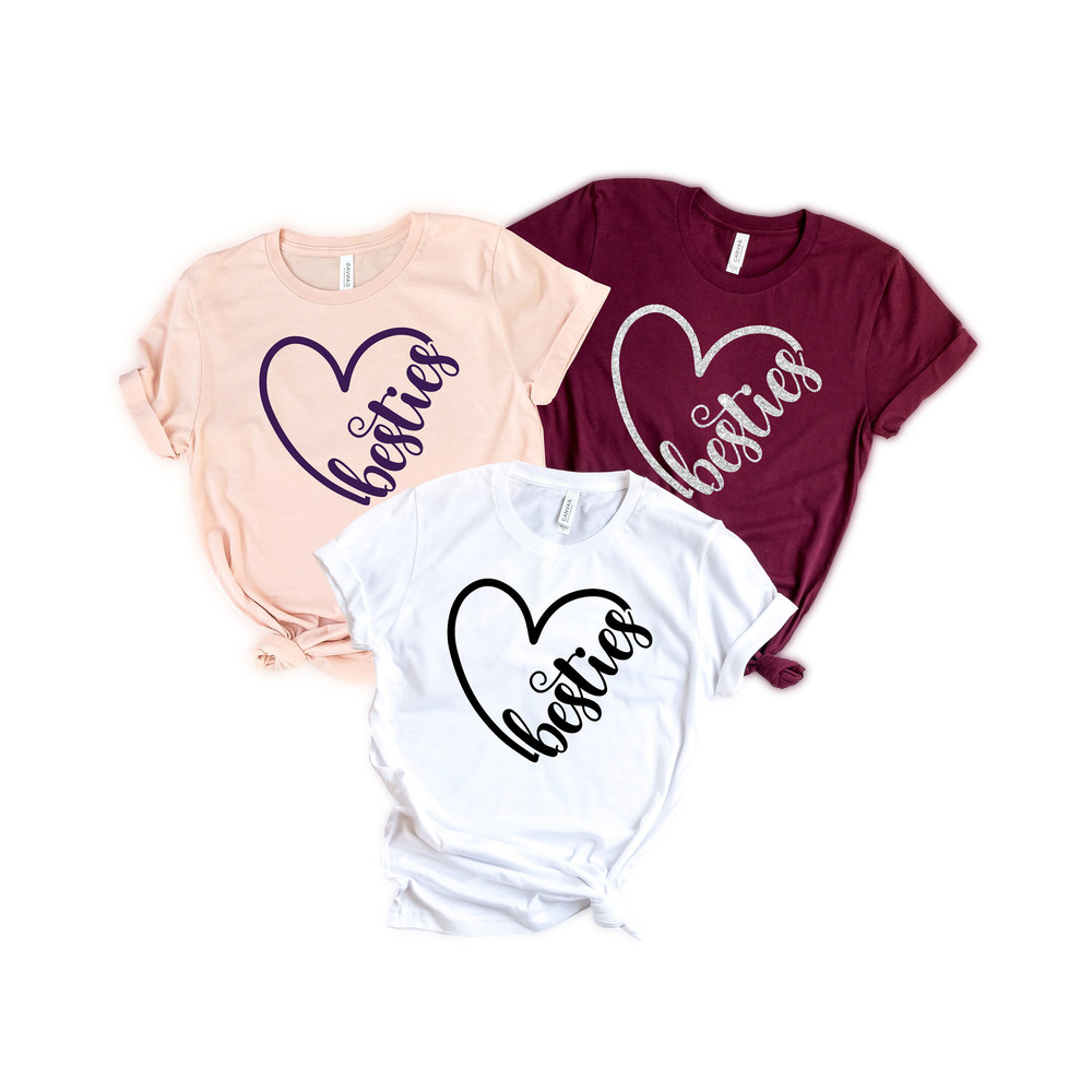 Besties Heart Shirts - Sisters Matching Tees - Best Friends Shirts-Cousin Matching-Friends Matching Shirts-BFF Shirts-Best Friends Gifts.jpg