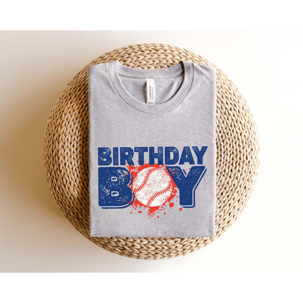 Boy Baseball Birthday Shirt, Baseball Birthday Shirt, Baseball T-Shirt, Baseball Lovers Gifts For Men, Baseball Life Shirt, Birthday Outfit.jpg