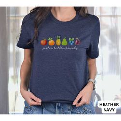 fruit shirt, just a little fruity tee, pride shirt, pride month shirt, fruit lover shirt, cute fruit shirt, fruit rainbo