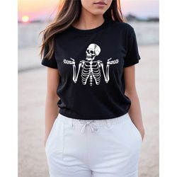 skeleton shirt, funny skull shirt, summer graphic tees, funny t-shirt, skull sweatshirt, gift for her, gift for him, ske
