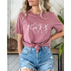 dancing skeleton shirt, dancer skeleton girl shirt, halloween dance team shirt, halloween fall shirt, scary movie shirt,