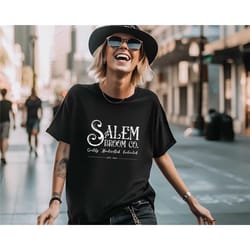 halloween shirt, salem broom co. shirt, salem witch shirt, fall shirt for women, halloween shirt men, 1657 halloween cos