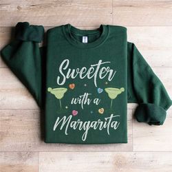 valentines day margarita sweatshirt, spicy marg lover crewneck, funny single vday sweater, cocktail shirt, tequila group