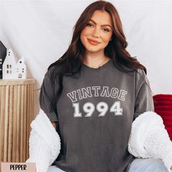vintage 1994 shirt, preppy comfort colors 30th birthday tshirt, retro 30th birthday gift, dirty 30 crewneck thirtieth bi