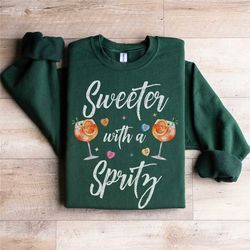 anti valentine spritz sweatshirt, funny single cocktail crewneck, aperitif lover sweater, vday bartender gift friend mat