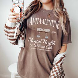 anti valentine day shirt, comfort colors espresso martini shirt, coffee lover gift, funny single bartender crewneck, ant