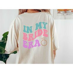 personalized retro dazed and engaged hippie bride era bachelorette party shirt comfort colors shirt groovy bridal party