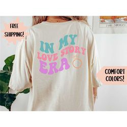 groovy dazed and engaged love story era tshirt, retro future mrs shirt, comfort colors t-shirt, engaged af tee, bachelor