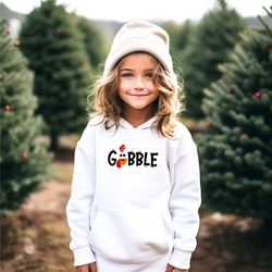 thanksgiving gobble hoodie, turkey face hoodie, funny cute turkey face hoodie, fall hoodie, thanksgiving shirt
