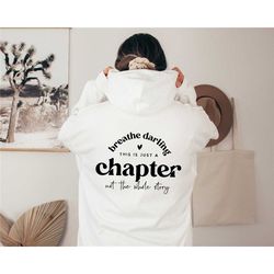 this is just a chapter not the whole story hoodie, inspirational hoodie, positive hoodie, strong women hoodie, funny quo