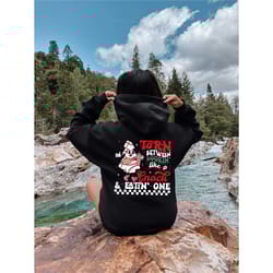 torn between lookin' like a snack and eating one hoodie, christmas hoodie, christmas gift, christmas tree cake hoodie, d