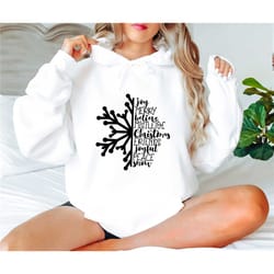 snowflake hoodie, christmas hoodie, christmas snowflake hoodie, winter hoodie, christmas gift, merry christmas shirt