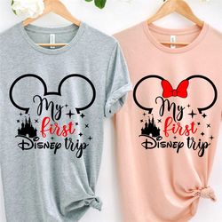 family disney trip shirt, first disney trip shirt, disney vacation tee, family matching disney shirt, my first disney tr