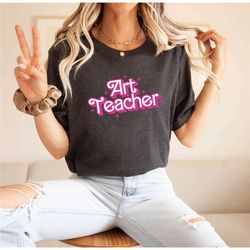 girl b doll art teacher shirt, art teacher shirt, teacher shirt, art shirt, cute teacher sweatshirt