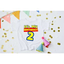 two birthday shirt, 2nd birthday, second birthday shirt boy, second birthday, second birthday gift, its my birthday shir