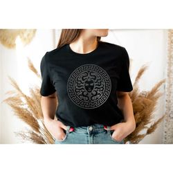 snake rhinestone shirt, medusa shirt, abstract shirt, aestetic shirt, greek mythology shirt, abstract face design, birth