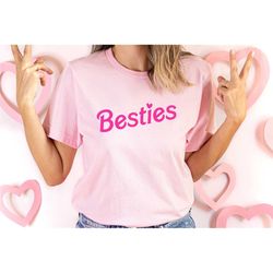 besties t-shirt, besties couple shirt, besties matching shirt, mother and me shirt, friends shirt, heart shirt, couple s