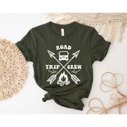 road trip crew shirt, matching girls shirt, besties trip shirt, travel shirt, matching vacation shirt, camping shirt