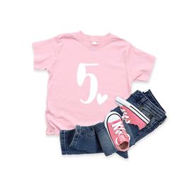 5th birthday shirt, 5th birthday, 5th birthday gift, 5th birthday gift for girl, fifth, 5th birthday shirt, birthdaygirl