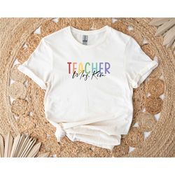 personalized teacher shirt, teacher shirt, teacher gift, gift for teachers, kindergarten teacher shirt, teacher back to
