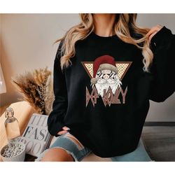 def jolly shirt, funny santa shirt, christmas party shirt, retro santa sweatshirt, merry christmas, christmas gifts for
