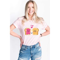 toast couple t-shirt, bread couple shirt, couples matching shirts, cute valentines matching shirts, boyfriend girlfriend