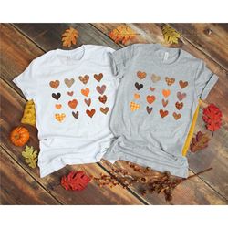 love fall shirt, fall love heart shirt, family thanksgiving, hello fall shirt, thanksgiving tee, cute fall shirt, women'