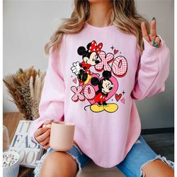 cute disney valentine shirt, xoxo valentine's day shirt, valentines couple shirt, disney mickey minnie love shirt, valen