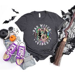 bad witch vibes t-shirt, halloween witch, witch hand shirt, witch party shirt, halloween witch shirt, funny halloween sh