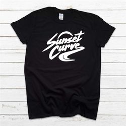 sunset curve julie and the phantoms band t shirt, sunset curve t shirt, julie and the phantoms, music band t shirt, vint