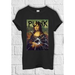mona lisa riot punk t shirt hoodie sweatshirt baseball pullover men women unisex baggy boyfriend shirt 1349