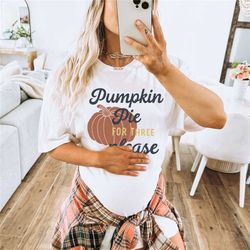 twin pregnancy shirt, pumpkin pie shirt pregnancy, twins announcement shirt, gifts for expecting wife mothers of twins,