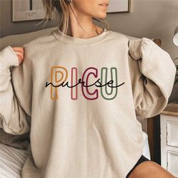 picu nurse sweatshirt picu nurse shirt pediatric nurse sweater, picu nursing crewneck, pediatric intensive care unit pul